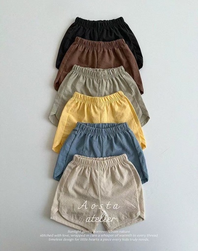 [現貨] 韓國AOSTA Summer Short Pants_GREEN M(1~2Y)